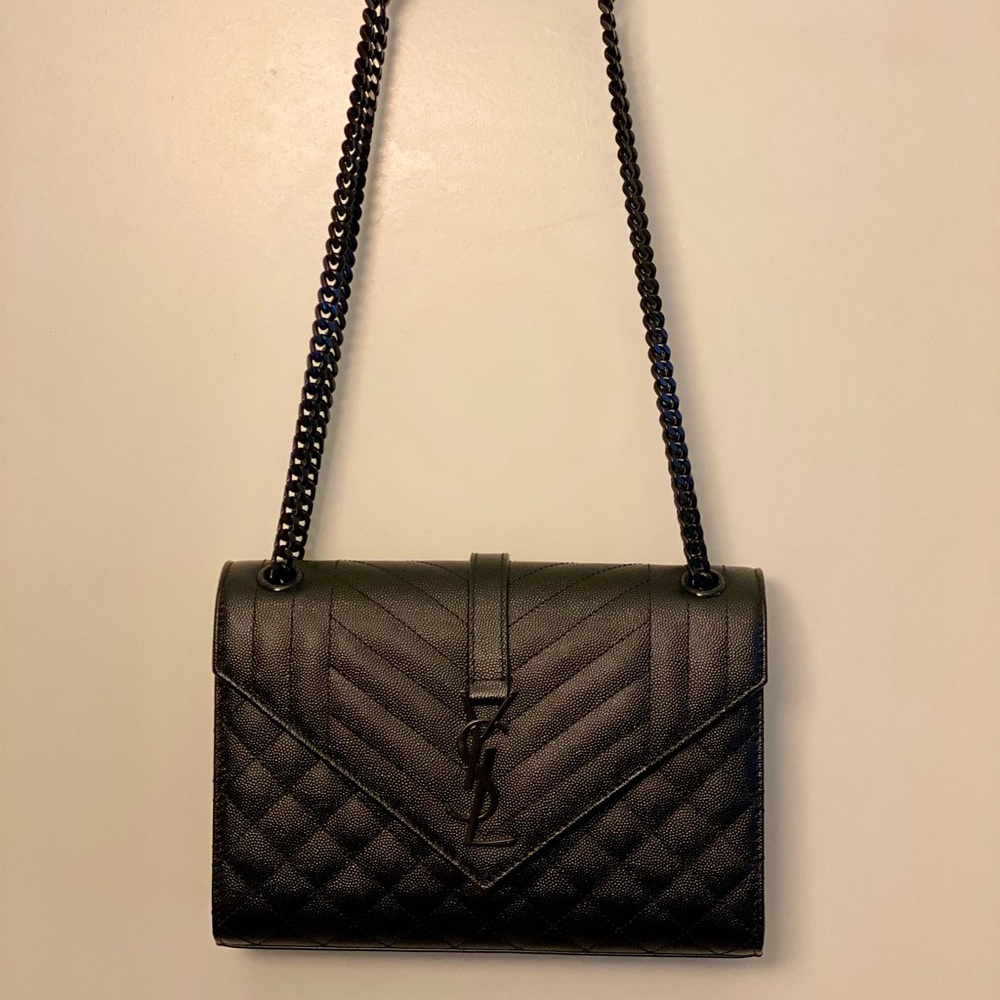 AUTHENTIC Saint Laurent Quilted Envelope Bag